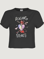 Amplified Charcoal The Rolling Stones Hackney Diamonds Crop Top