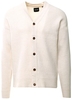 Antique White Tom Lifesolid Knit Cardigan