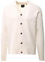 Antique White Tom Lifesolid Knit Cardigan