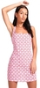 Apple Check Blush Red Maghfira Mini Dress