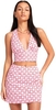 Apple Check Blush Red Pelmo Mini Skirt