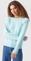 Aqua / Limpet Shell Doffy O-Neck Pullover