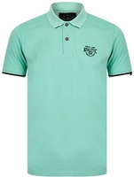 Aqua Haze Hershell Cotton Pique Polo Shirt