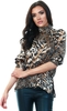 Ax Paris Multi Multi Printed High Neck Top