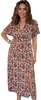 Ax Paris Red Poppy Print Dress