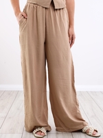 Ax Paris Stone Wide Leg Co-Ord Trouser