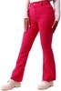 Barbie Pink High Waisted Flared Corduroy Trousers