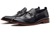 Base London Black Coda Leather Brogue Shoe