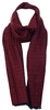 Burgundy Knitted Scarf