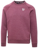 Burgundy Marl Core Crew Sweatshirt