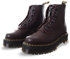 Burgundy Milled Nappa Sinclair Leather Platform Boots