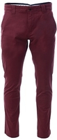 Burgundy Stretch Organic Cotton Chinos