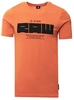 Burned Orange Raw Graphic Slim T-Shirt
