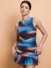 Daisy Street Blue Mesh Dropped Waist Mini Dress