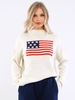 Daisy Street Cream Knitted Flag Jumper
