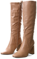 Dv8 Nude Square Toe Knee High Boots