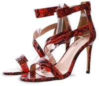 Dv8 Orange Snake Textured Shoe