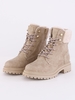 Dv8 Sand Fur Trim Ankle Boot