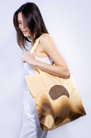 Caramel Waves Recycled Tote