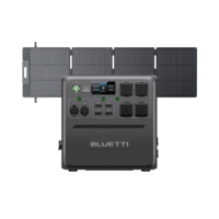 BLUETTI AC240 Portable Power Station 2, 400W 1, 536Wh,  AC240+PV200D 2400W 1536Wh 200W Solar Kit