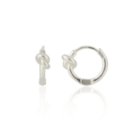 Knot Hoop Sterling Silver Earring