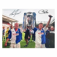 Alan Shearer & Chris Sutton dual signed Blackburn Rovers photo