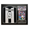 Alan Shearer signed Newcastle United official retro shirt.