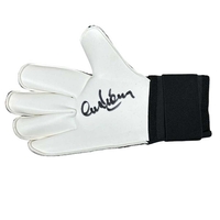 Alex Stepney signed goalkeeper glove