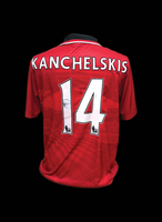 Andrei Kanchelskis signed Manchester United Shirt. - Framed + £95.00