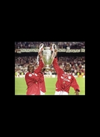 Andy Cole and Dwight Yorke dual signed photo - Unframed + £0.00