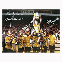Arsenal 1971 FA Cup Final photo signed by 10 Double winners