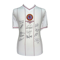Aston Villa 1982 European Cup Final shirt signed by 12