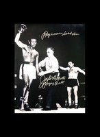 Jake La Motta Raging Bull signed 16x20 rare inscription photo - Unframed + £0.00