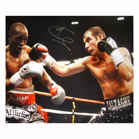 Joe Calzaghe signed 16x20 photo vs Bernard Hopkins