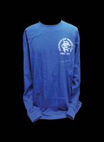John Greig signed Rangers shirt - Framed + £95.00
