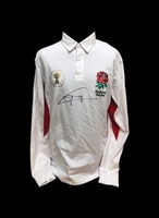 Jonny Wilkinson signed England Rugby shirt with 2003 World Cup Final patch - Framed + £95.00