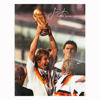 Jürgen Klinsmann signed 1990 World Cup Final photo
