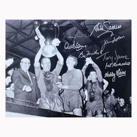 Manchester United 1968 European Cup Final photo signed by 8