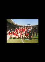 Manchester United 1977 FA Cup Winners photo signed by 5 - Unframed + £0.00