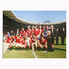 Manchester United 1977 FA Cup Winners photo signed by 5
