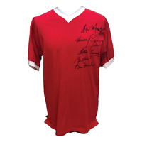 Manchester United Busby Babes 1958 shirt signed by 5