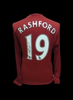 Marcus Rashford signed Manchester United shirt - Unframed + £0.00