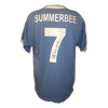 Mike Summerbee signed Manchester City number 7 shirt.