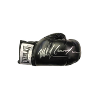 Mike Tyson & Lennox Lewis dual signed boxing glove