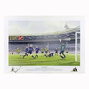 Paul Dickov signed Manchester City 1999 art print