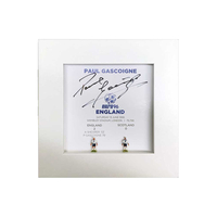 Paul Gazza Gascoigne signed hand painted England Subbuteo style display