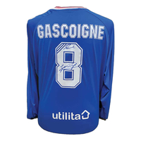 Paul "Gazza" Gascoigne signed Rangers shirt