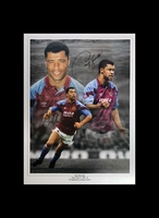 Paul McGrath signed Astona Villa photo