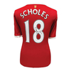 Paul Scholes signed Manchester United 18 shirt