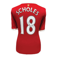 Paul Scholes signed Manchester United 18 shirt